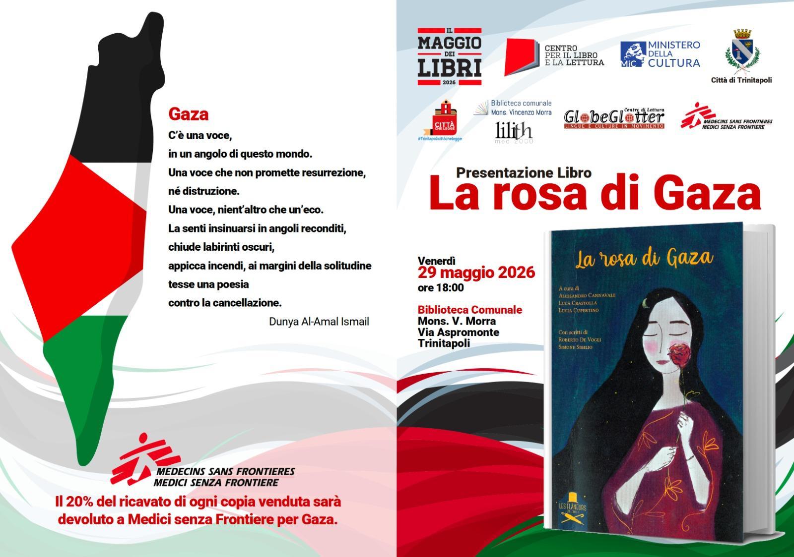 Presentazione de La rosa di Gaza. Programma della serata